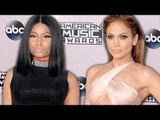 Nicki Minaj & Jennifer Lopez SEXY Dresses at 2014 American Music Awards