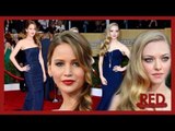 Jennifer Lawrence and Amanda Seyfried - Navy Trend SAG Awards 2013