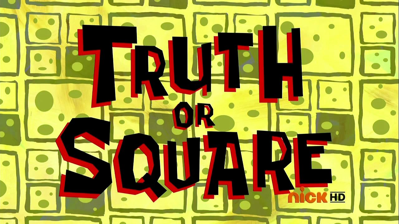 Spongebob. Truth or square. Music from the scene (Unknown Music)