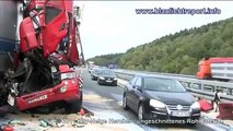 Siegen: Schwerer Lkw-Unfall auf A45 führt zu Verkehrschaos