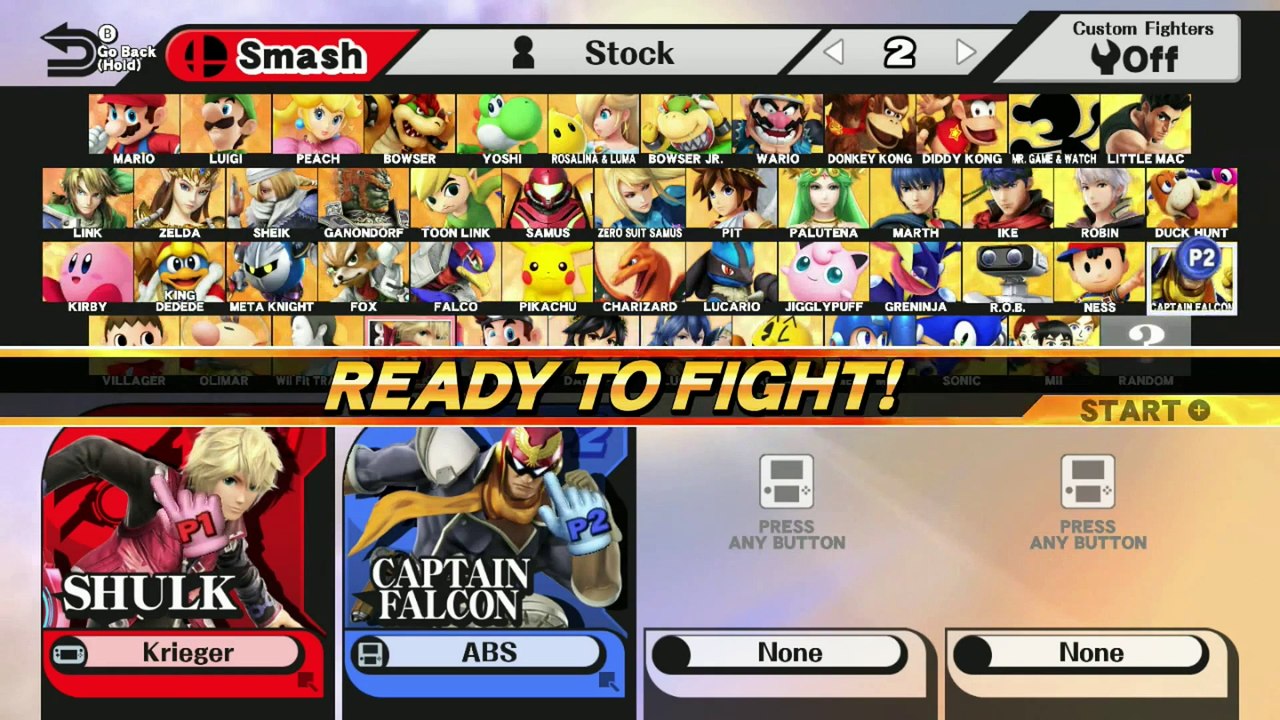 DU Smash 4 Tournament - ABS (Captain Falcon) vs  Krieger(Shulk)- Loser's Bracket