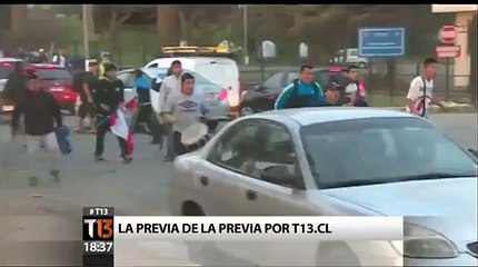 Perú vs Venezuela: Hinchas de la "U" y Alianza Lima se enfrentaron