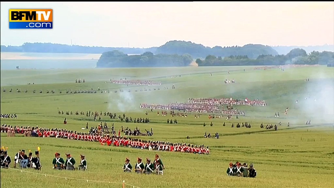 Reconstitution du bicentenaire de Waterloo: Napoléon vient de lancer l’offensive