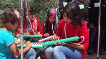 Syrian refugee children in Lebanon sing Helwa ya Baladi