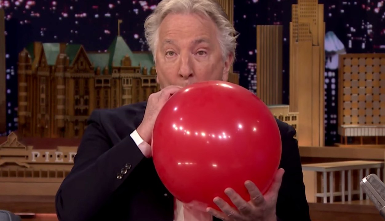 Alan Rickman and Jimmy Fallon Do Helium | What's Trending Now