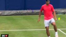 Rafael Nadal Fantastic keeppy 20 keepy uppys with tennis ball 2015