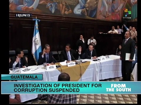 Guatemala: Proceedings Against President Temporarily Suspended