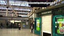 London:  Waterloo Station -   einer von vier Hauptbahnhöfen -  one of four main train stations