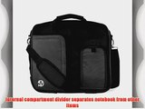 VanGoddy Pindar Sling Pro Deluxe Shoulder Messenger Carrying Bag JET DARK BLACK for Amazon