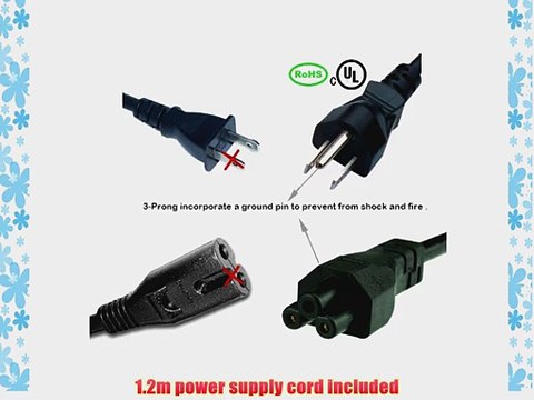 [2 Years Warranty] 3 Prongs - Elivebuy? 19V 3.42A 65W AC Adapter/Power Supply