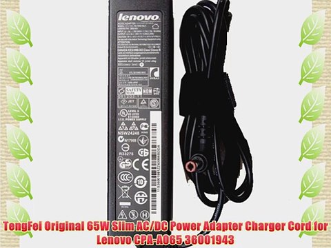 TengFei Original 65W Slim AC/DC Power Adapter Charger Cord for Lenovo CPA-A065 36001943