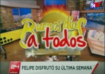 Felipe Camiroaga Sus ultimos 5 dias. en el matinal Buenos dias a todos