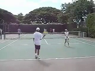 Tennis Doubles Poaching Drill