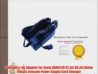 UpBright? AC Adapter For Zoom AD0012D G7.1ut G9.2tt Guitar Effects Console Power Supply Cord