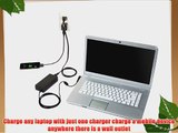 Targus 90 Watt AC Laptop Charger with USB Mobile Device Charger Supports HP Compaq Dell Acer