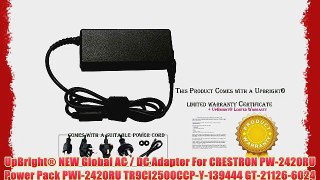 UpBright? NEW Global AC / DC Adapter For CRESTRON PW-2420RU Power Pack PWI-2420RU TR9CI2500CCP-Y-139444