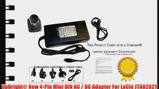 UpBright? New 4-Pin Mini DIN AC / DC Adapter For LaCie JTA0202Y 300699 300702 300703 DC 12V