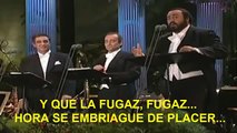 La Traviata Los 3 Tenores Subtitulada Español Libiamo Ne Lieti Calici