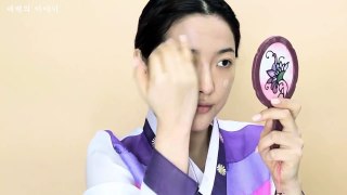 No Mirror Makeup Challenge - 설날 어른들이 좋아하는 한복 메이크업-New Year's and adults' favorite Hanbok up