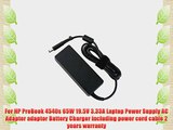 HP 65W Charger for HP ProBook 4540s 19.5V 3.33A Laptop Notebook AC Adapter Battery Charger
