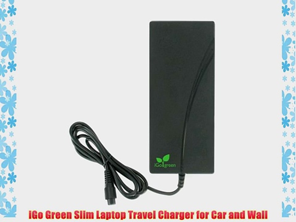 iGo Green Slim Laptop Travel Charger for Car and Wall