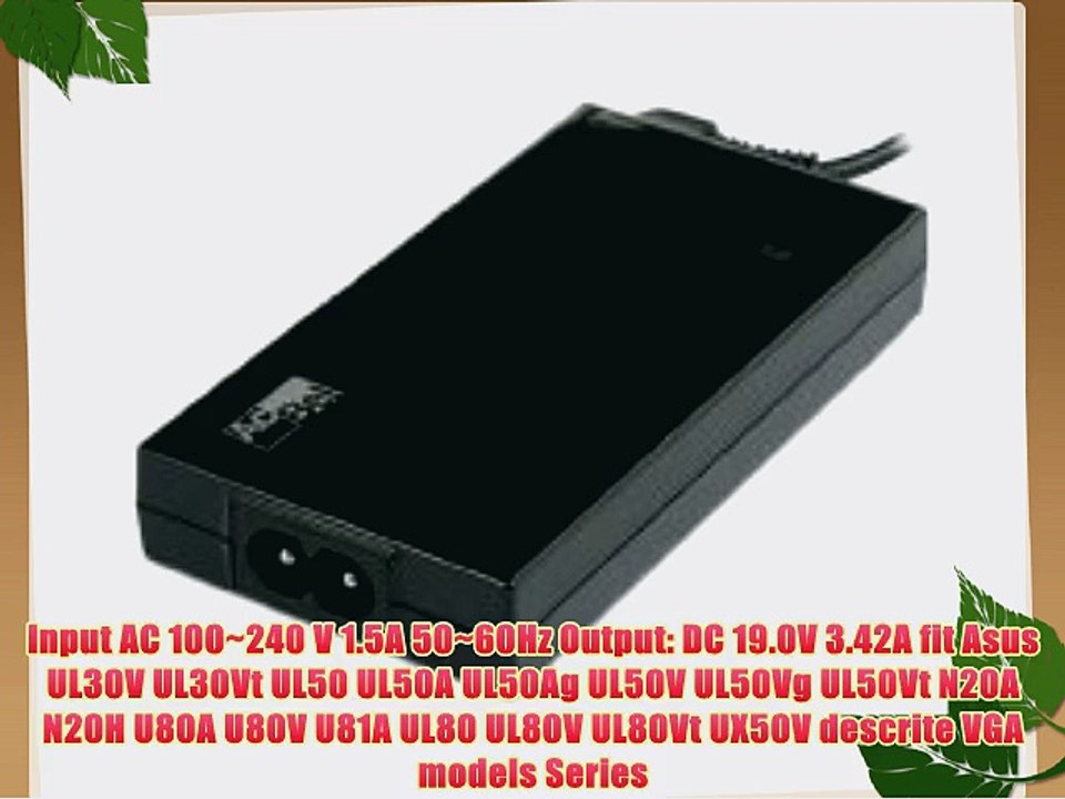 Battery1inc PA-1400-11 90-XB0FN0PW00000Y Laptop AC Adapter for Asus UL30A-A2 UL20A-A1 UL20
