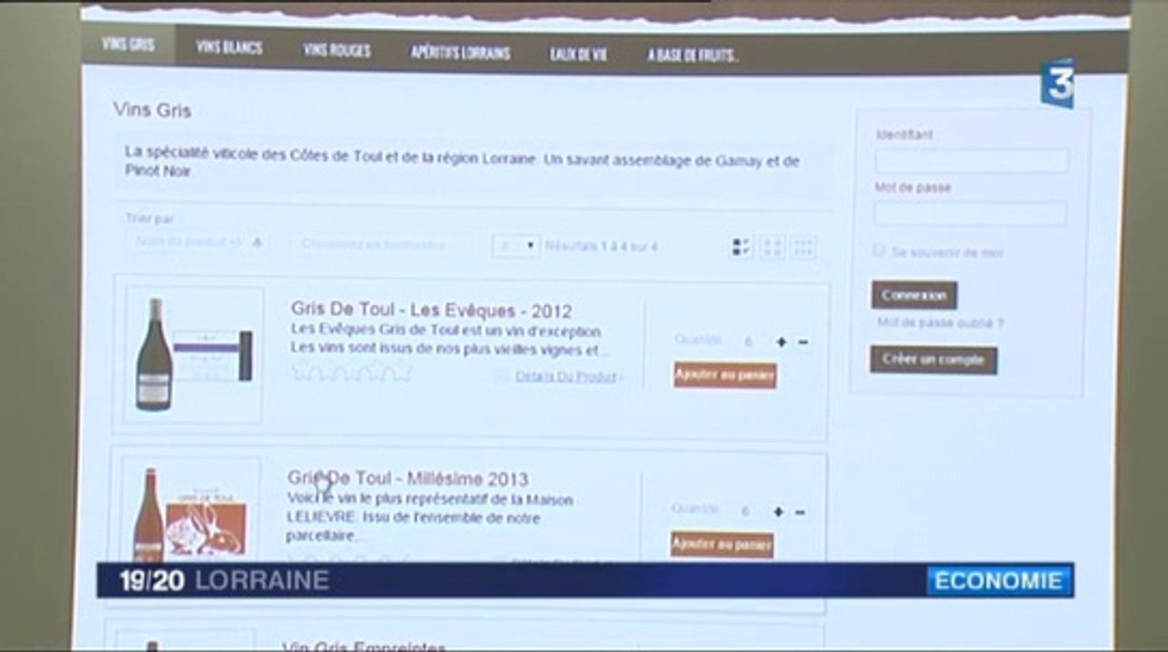 France 3 Lorraine - Soir - 16-06-2015 18h58 - Les vins du Toulois.