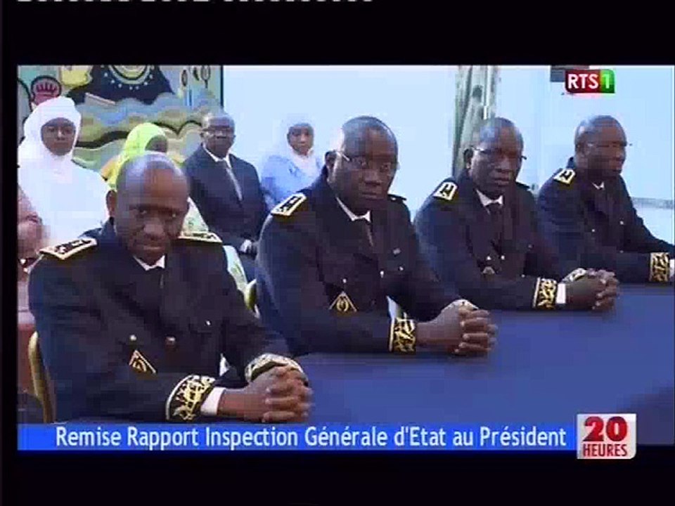 Remise rapport inspection Générale d'Etat au Président