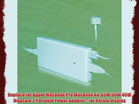Lizone? Ultra Slim 85W 65W 45W Magsafe 2 Power Ac Adapter Charger for Apple MacBook Pro A1398