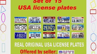 15 REAL UNITED STATES LICENSE PLATES SET USA NUMBER TAG LOT DECOR BEST DEAL US