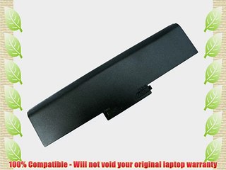 Sony Vaio VPC-F115FM/B Plug-And-Play 6 cell Replacement Battery by TechRover? Max-Life Series