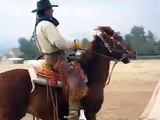 Bounty Behind the Scenes: Cowboy Joe riding a horse