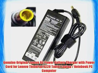 Download Video: Genuine Original Lenovo AC Power Battery Charger with Power Cord for Lenovo ThinkPad X220 Tablet