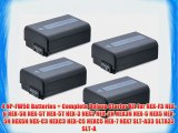 4 NP-FW50 Batteries   Complete Deluxe Starter Kit for NEX-F3 NEX-6 NEX-5R NEX-5T NEX-5T NEX-3