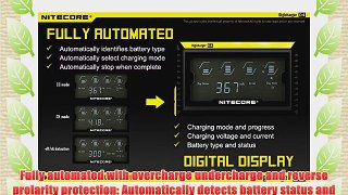 Nitecore D4 Digicharger Smart Universal Charger with 4x 3400mAh Nitecore 18650 Batteries Bonus