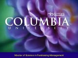 Columbia University  - MS in Fundraising Management Program - 5