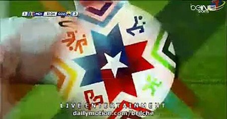 Eduardo Herrera gets injured after being kicked on head | Mexico 1 - 2 Ecuador