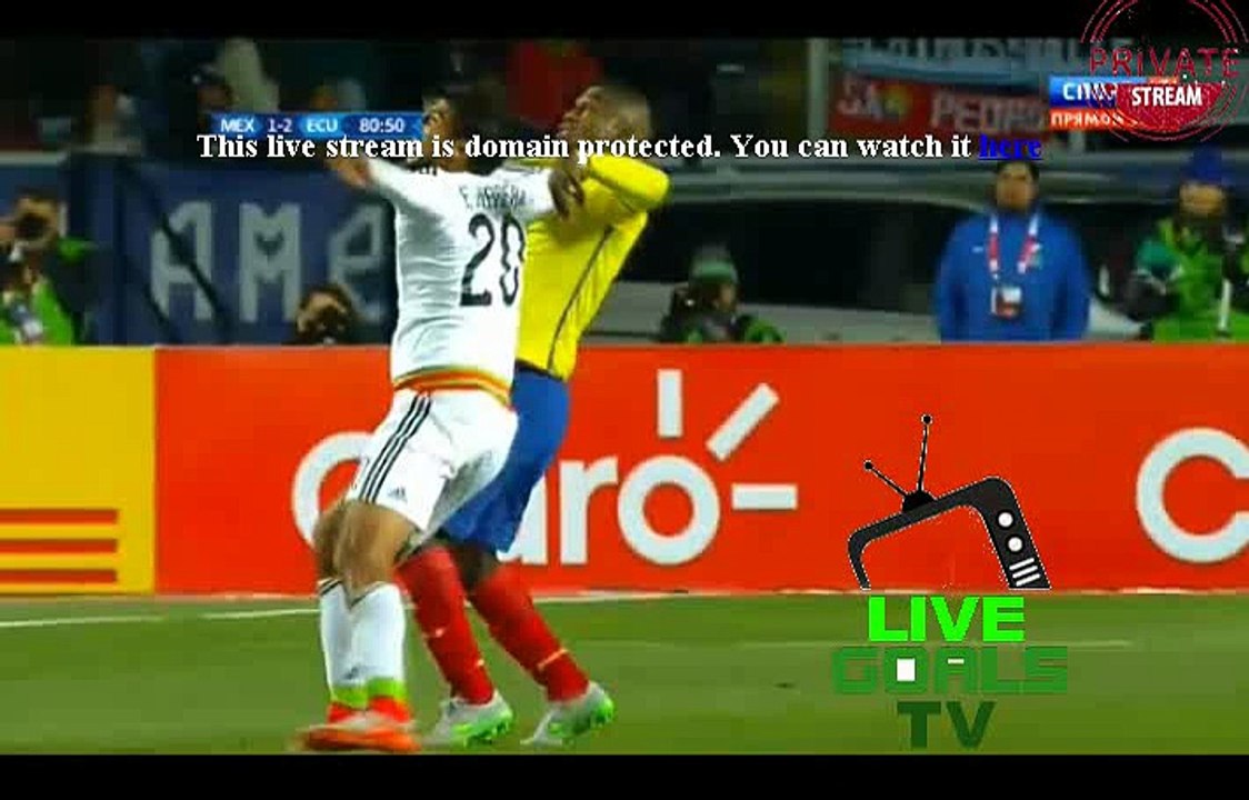 Eduardo Herrera Gets Injured Mexico 1-2 Ecuador