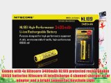 Ultimate Power Pack - 4x Nitecore 3400mAh 18650 Rechargeable Protected Batteries Nitecore i4
