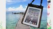 TrendyDigital New iPad Waterproof Case with Padding Headphone Adapter Removable Strap (Black)