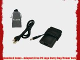 Bundle:3 items - Adapter/Free PC Logo Carry Bag/Power Cord: Dell 65W New SLIM Design Replacement