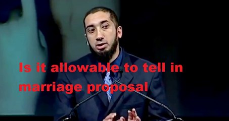 Transparency and following rules of Islam regarding marriage - Nouman Ali Khan