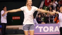 Maria Sharapova - Tennis funny Warm up