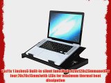 Superbpag USB Powered Blue LED 5 Fa Laptop Cooling Pad with Ergonomic Adjustable Laptop Stand