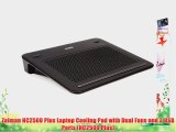 Zalman NC2500 Plus Laptop Cooling Pad with Dual Fans and 3 USB Ports (NC2500 Plus)