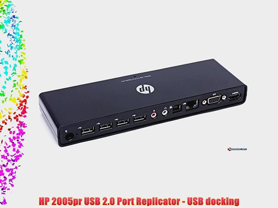 HP 2005pr USB 2.0 Port Replicator - USB docking