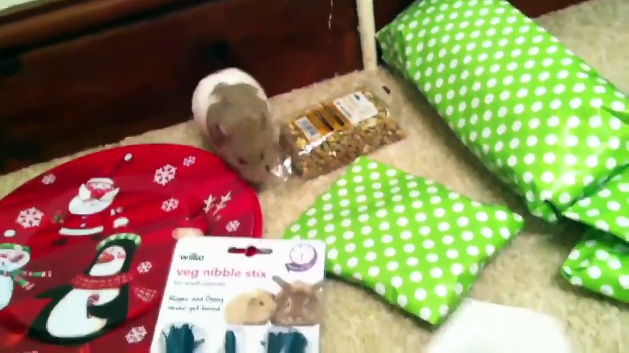 Henry opening his Christmas presents