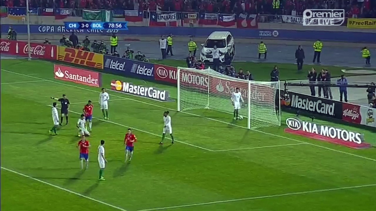 Gary Medel 4:0 Goal | Chile vs Bolivia 19.06.2015