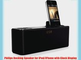 Philips Docking Speaker for iPod/iPhone with Clock Display