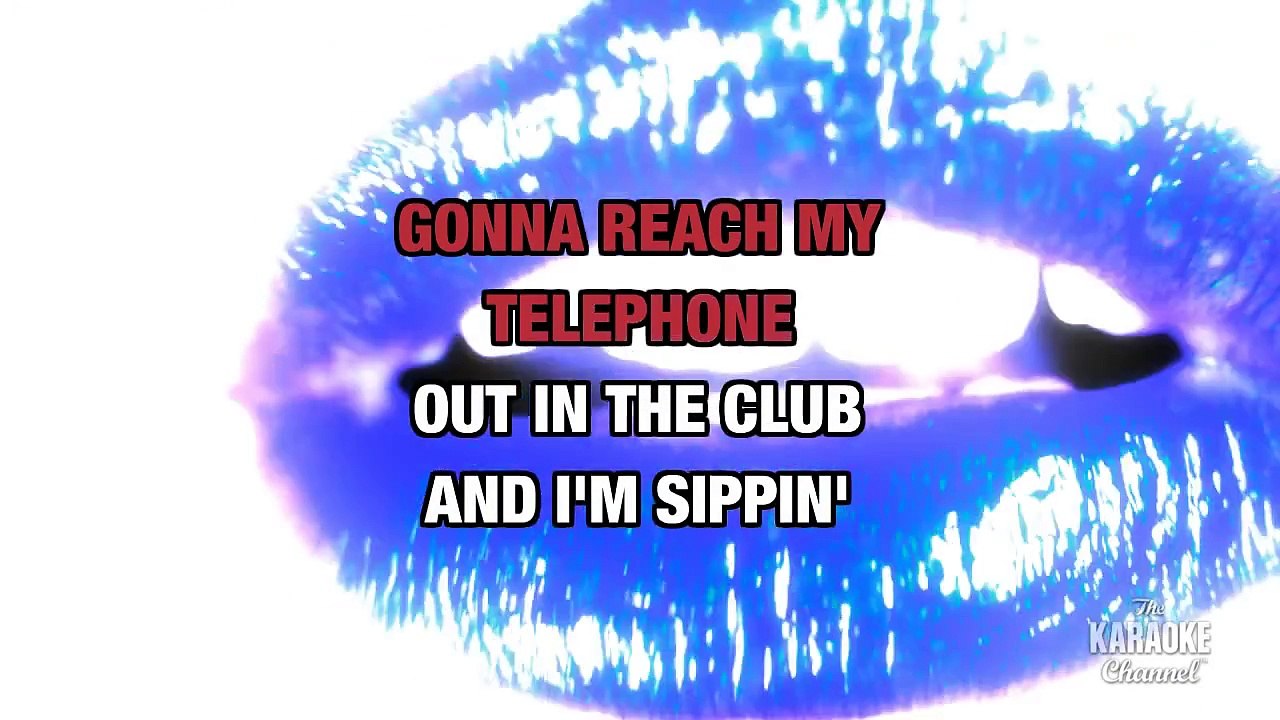 Telephone in the style of "Lady Gaga" karaoke video with lyrics (no lead vocal)